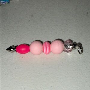 Pink Beaded pendant Charm by Sassy Charmer